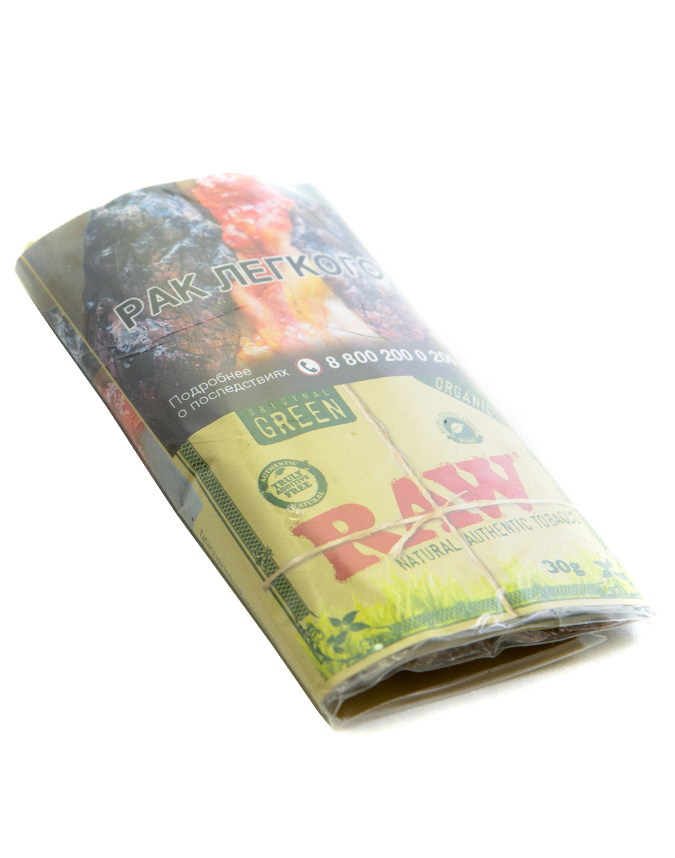 Табак сигаретный Mac Baren - Сырой Зеленый (Raw Green) 40 гр фото